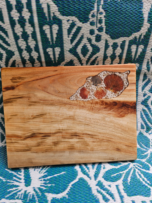 Shell resin cheese board